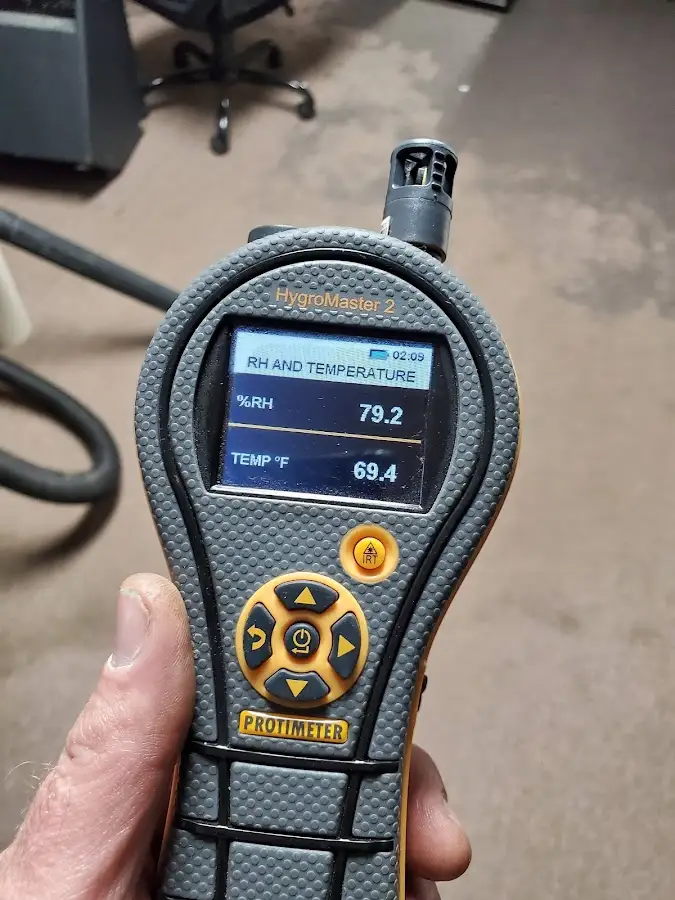 Moisture meter humidity assessment for Mold Remediation & Removal in Manvel