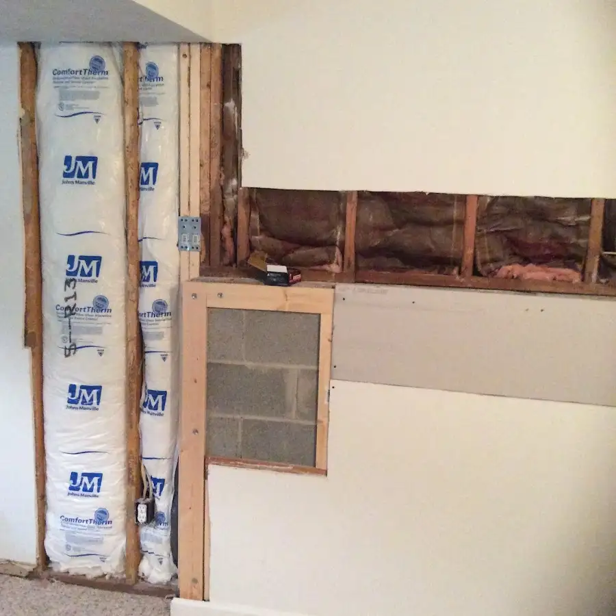 Wall insulation replacement during Contents Cleaning & Restoration in Manvel